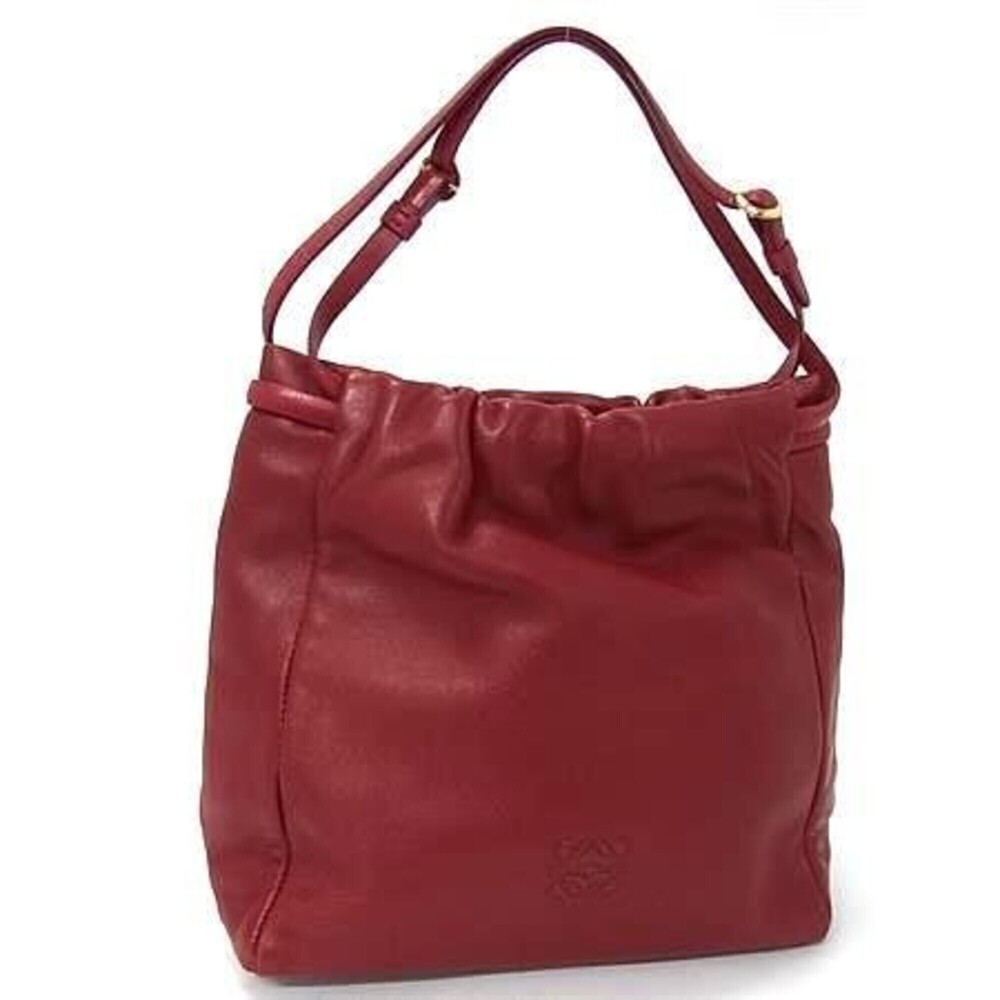 LOEWE Anagram Mini Tote Bag, Red Nappa Leather, Women's